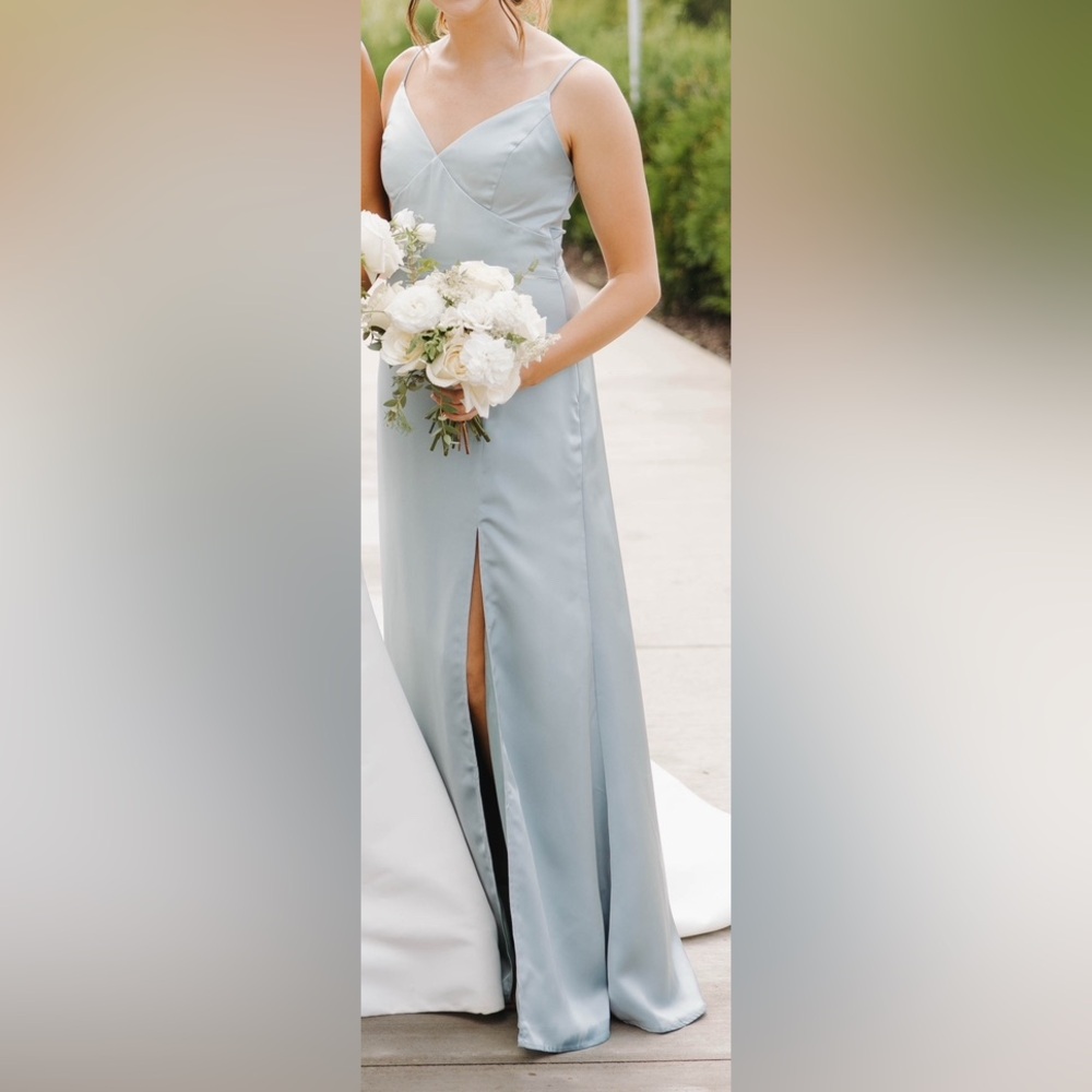 Vow’d Silky Satin Cedar Dress